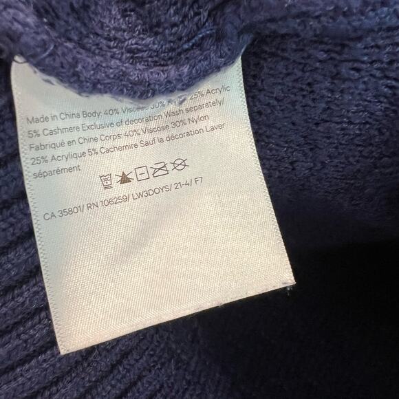Lulu Lemon Women's Crewneck Sweater Dark Blue Cashmere Size XS/S - Picture 4 of 9